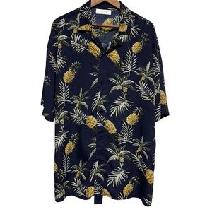 KOLLAR Pineapple Resort Shirt | Sheer Navy | XL